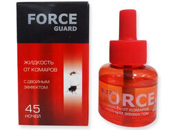 Жидкость от комаров 45 ночей с двойным эфектом FORCE guard (красная)