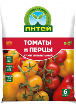 Грунт БИО для томатов и перцев Антей 6 л