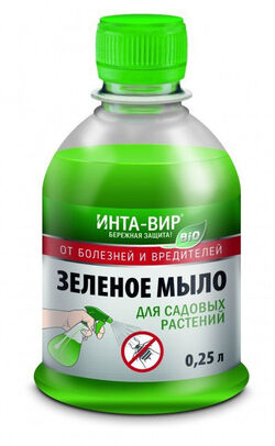 Зеленое мыло Инта-Вир в бутылке 250 мл