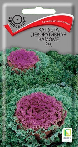 Семена капуста декоративная Камоме Ред ПОИСК 10 шт