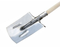 Лопата копальная нержавейка сталь 2 мм с черенком