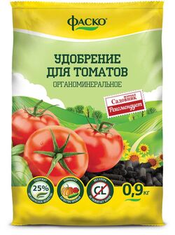 Удобрение для томатов органоминеральное гранулированное Фаско 0,9 кг