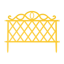 Забор садовый декоративный желтый