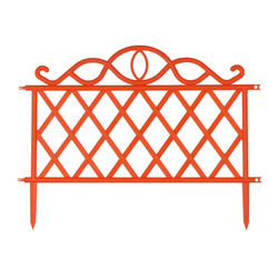 Забор садовый декоративный оранжевый