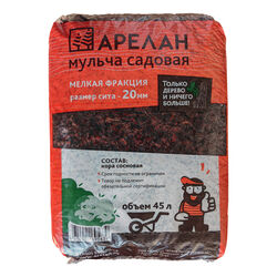 Кора сосновая Корамульча мелкая фракция 45л